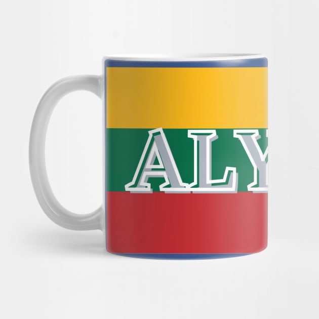 Alytus City in Lithuania Flag by aybe7elf